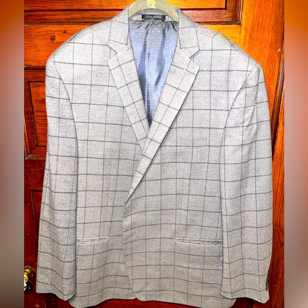Men’s Plaid Sport Coat - 50R